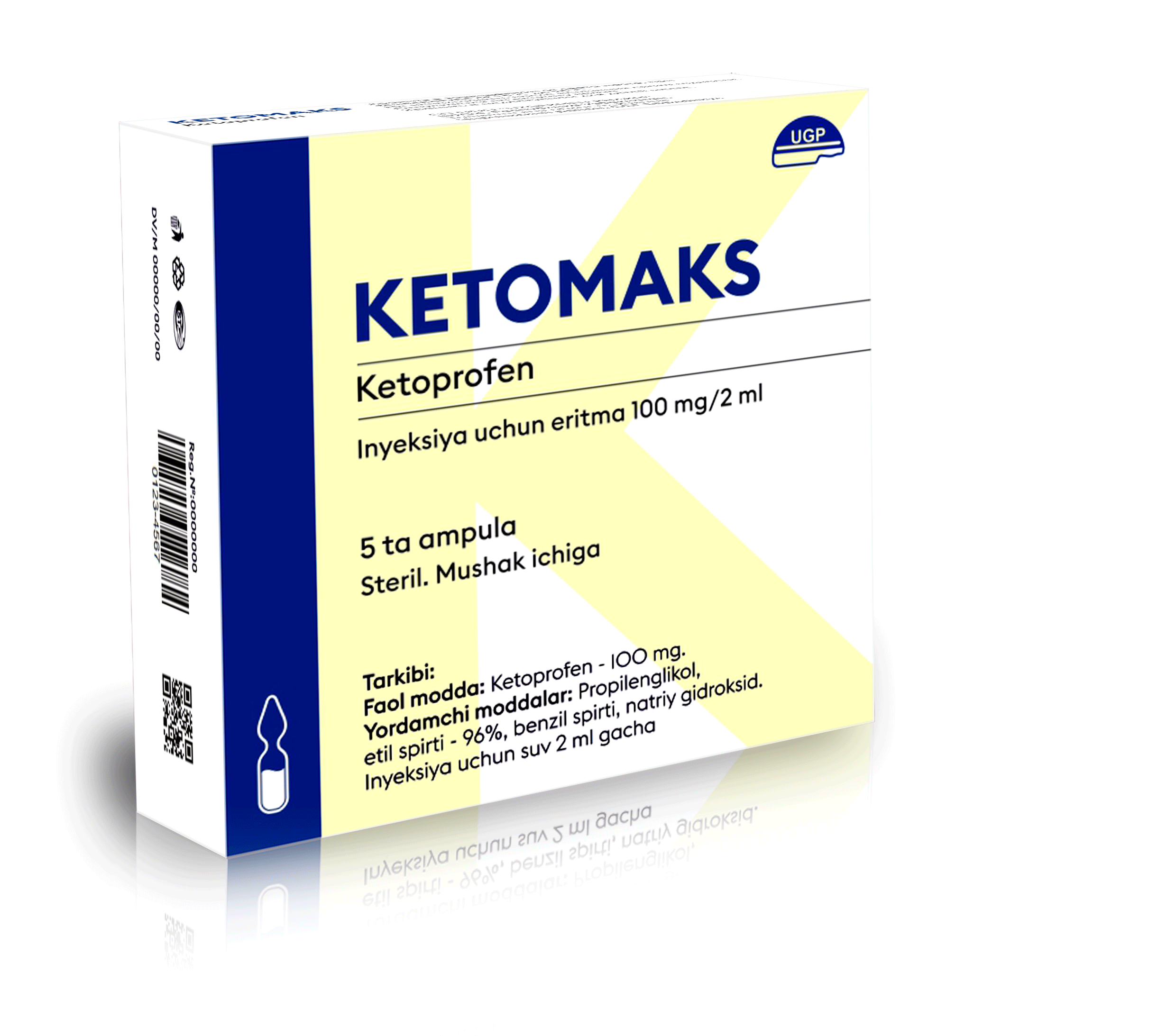 Ketomaks 2ml 5 ta ampula